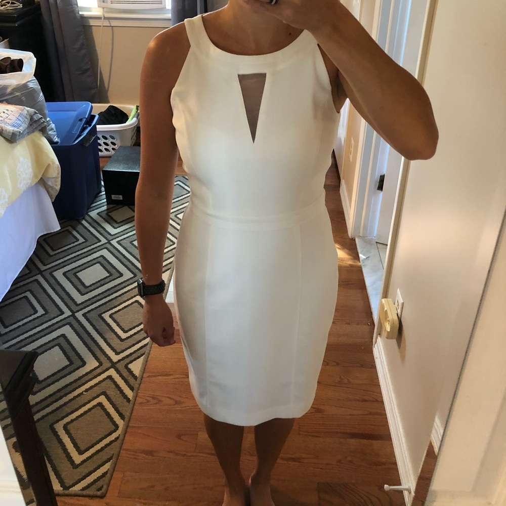 White House Black Market - White Cocktail Dress - Picture 6 of 6